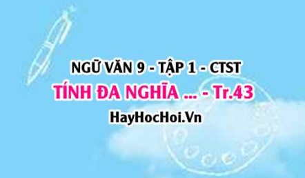 Soạn bài Tính đa nghĩa trong bài thơ Bánh trôi nước trang 43 Ngữ Văn lớp 9 tập 1 Chân trời sáng tạo